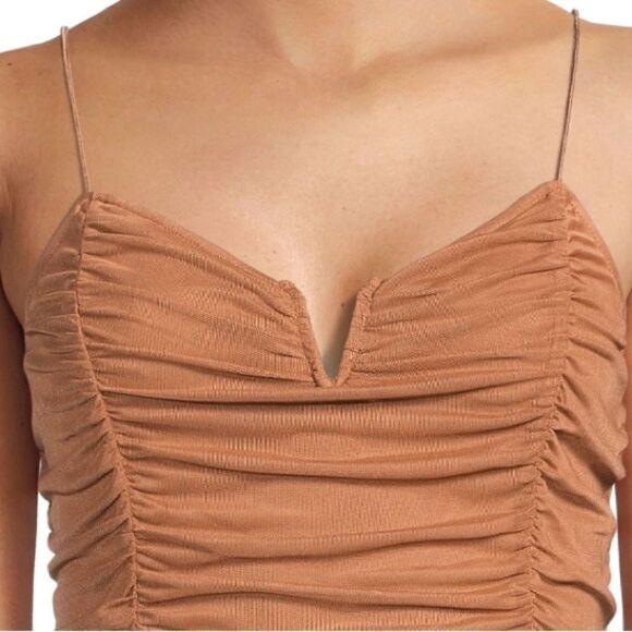 Mesh Brown Top - Picture 2 of 7